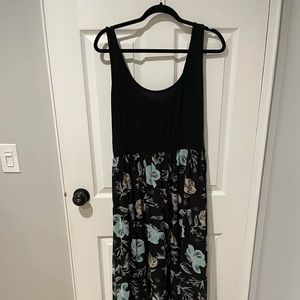 TORRID Black & Floral Maxi Dress